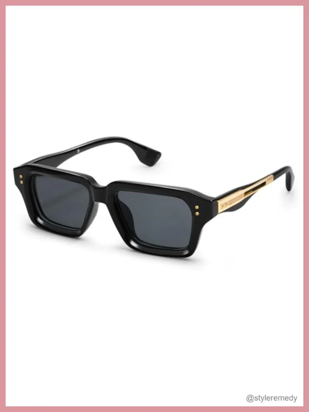 Square Frame Sunglasses for Men Fashion Shades UV400 Plastic Frame